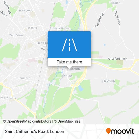 Saint Catherine's Road map