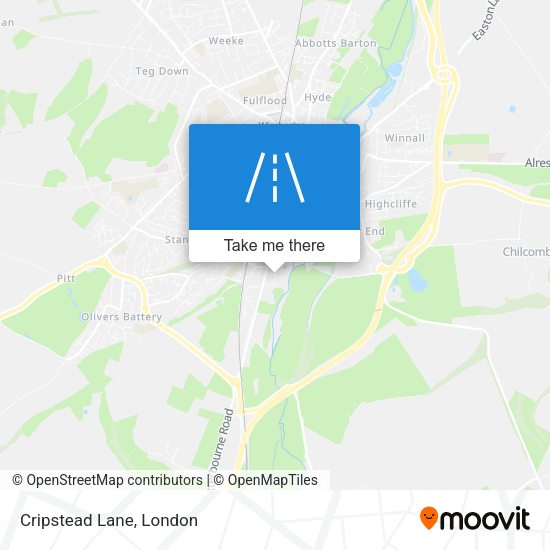 Cripstead Lane map