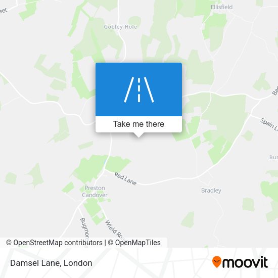 Damsel Lane map