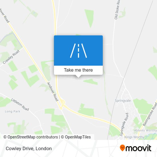 Cowley Drive map