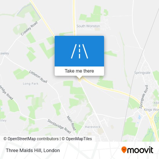 Three Maids Hill map