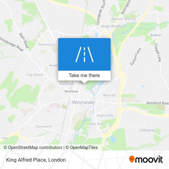 King Alfred Place map