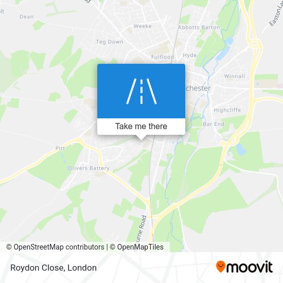 Roydon Close map