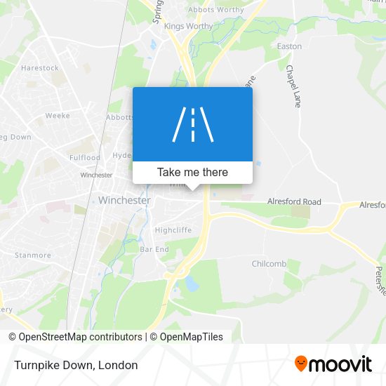 Turnpike Down map