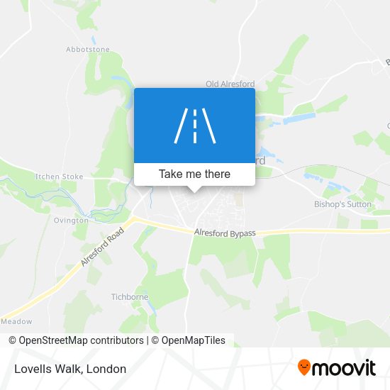 Lovells Walk map