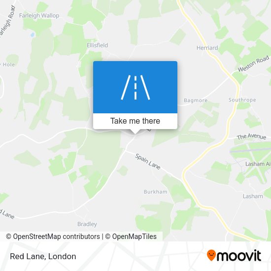 Red Lane map