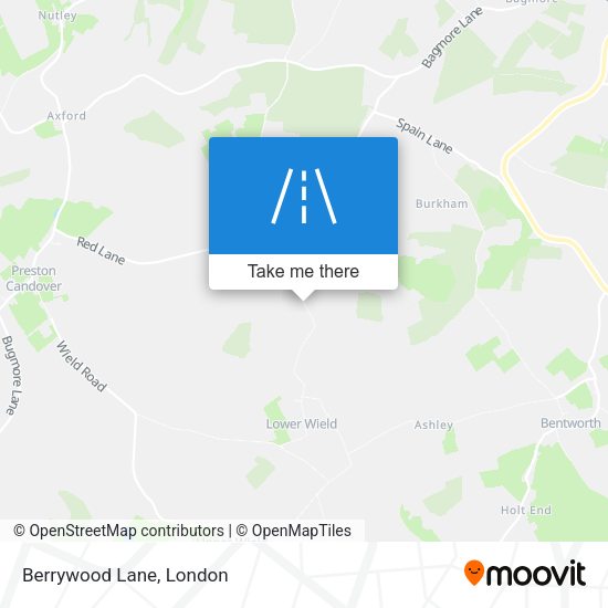 Berrywood Lane map