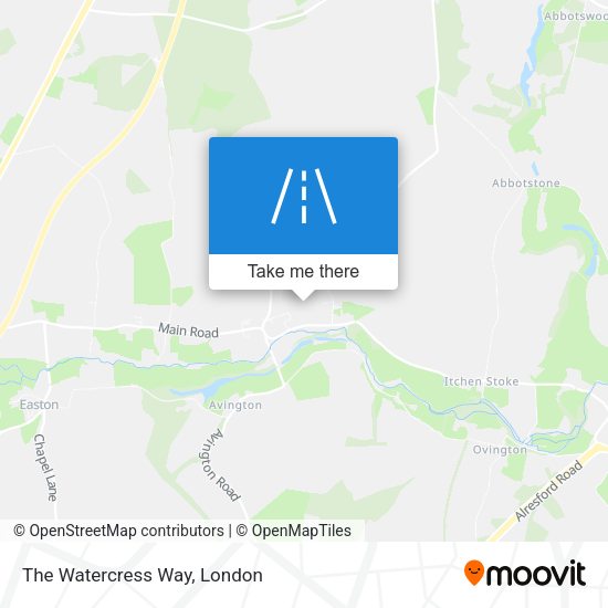 The Watercress Way map