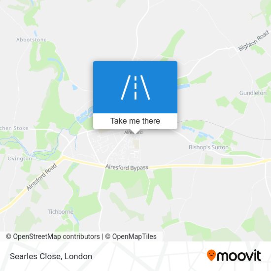 Searles Close map