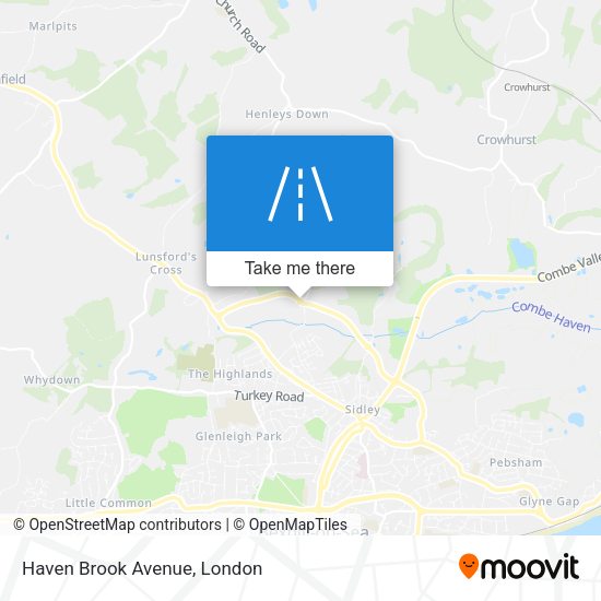 Haven Brook Avenue map