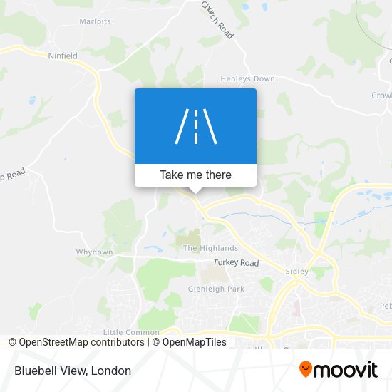 Bluebell View map