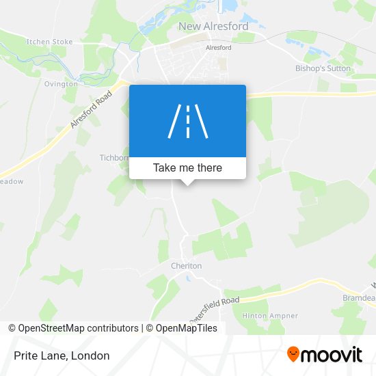 Prite Lane map