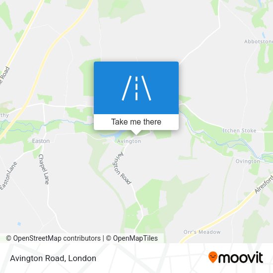 Avington Road map