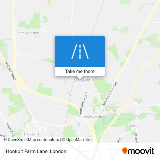 Hookpit Farm Lane map