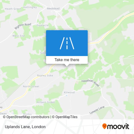 Uplands Lane map