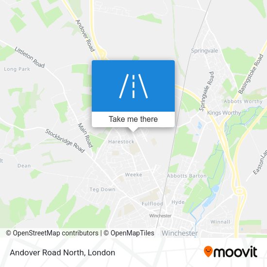 Andover Road North map