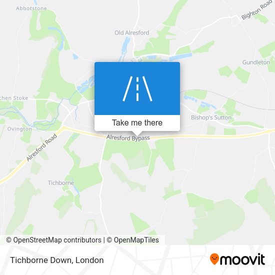 Tichborne Down map
