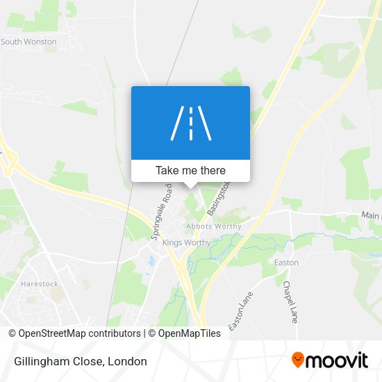Gillingham Close map
