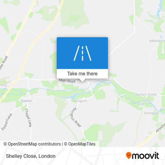 Shelley Close map
