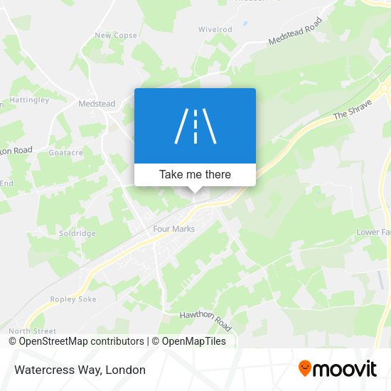 Watercress Way map