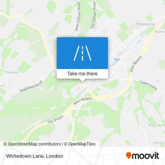 Whitedown Lane map