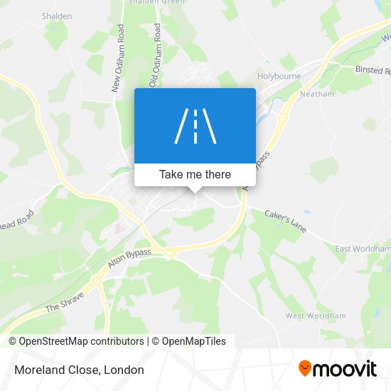 Moreland Close map
