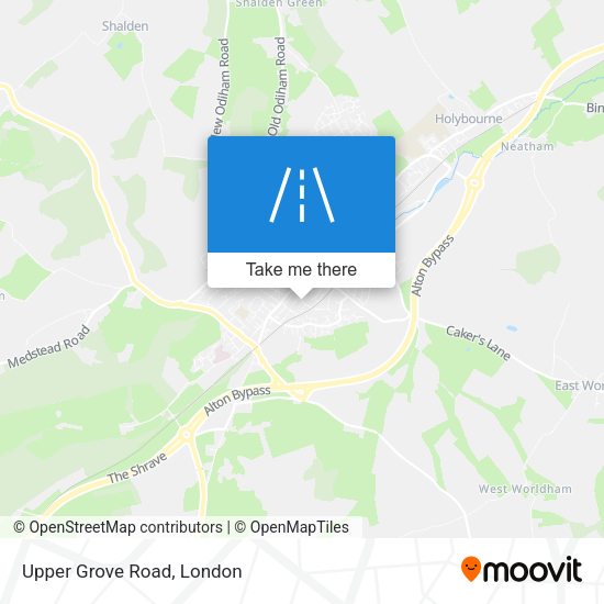 Upper Grove Road map