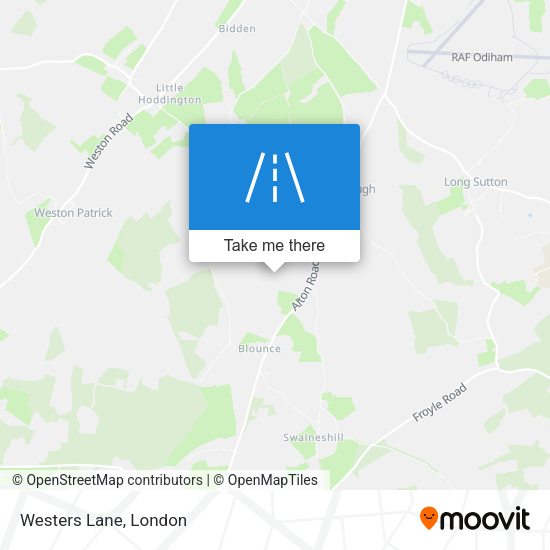 Westers Lane map