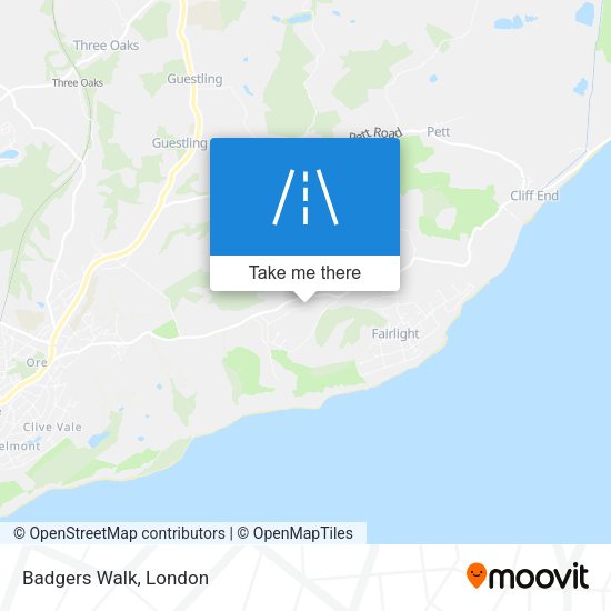 Badgers Walk map