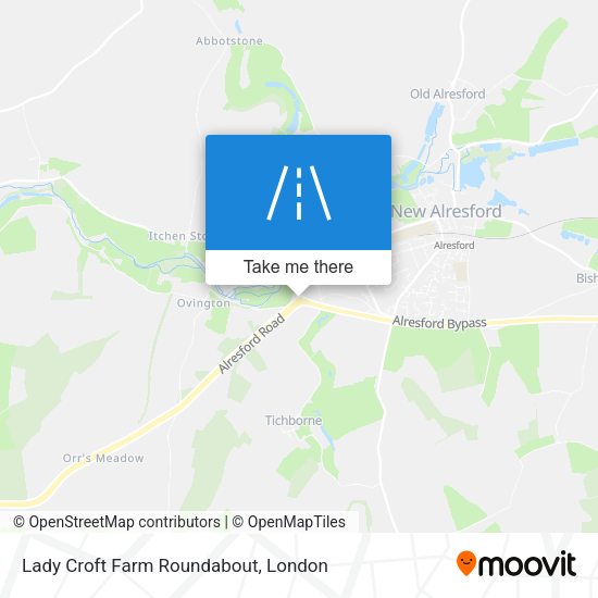 Lady Croft Farm Roundabout map