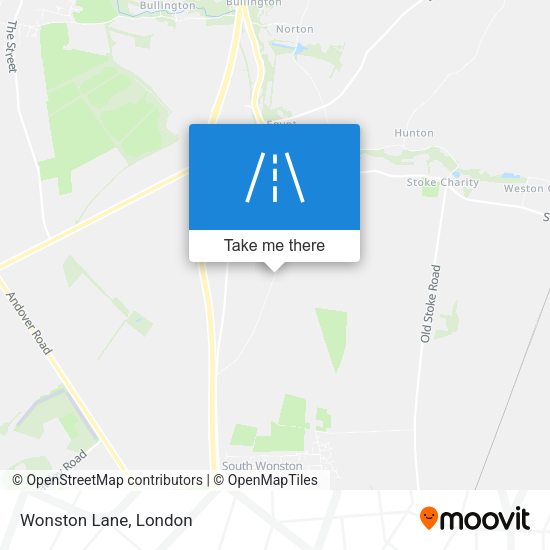 Wonston Lane map