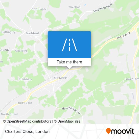 Charters Close map