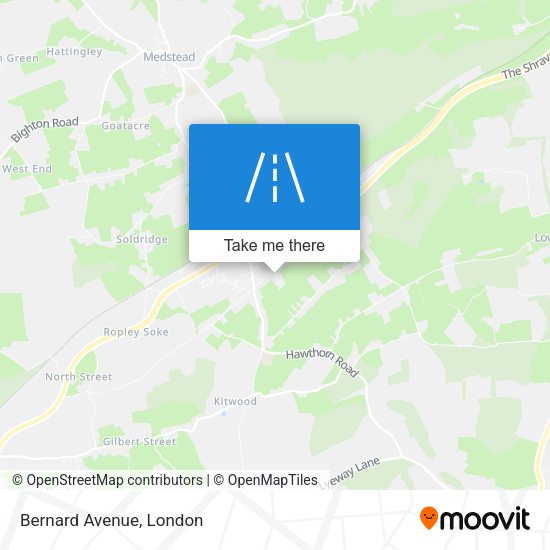 Bernard Avenue map