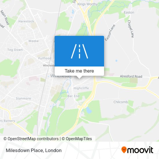 Milesdown Place map