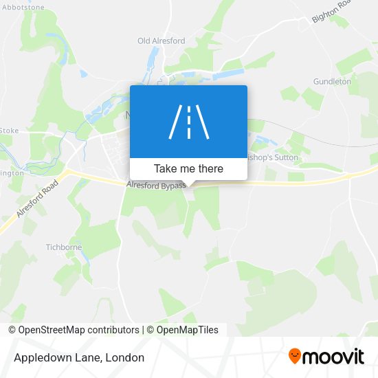 Appledown Lane map