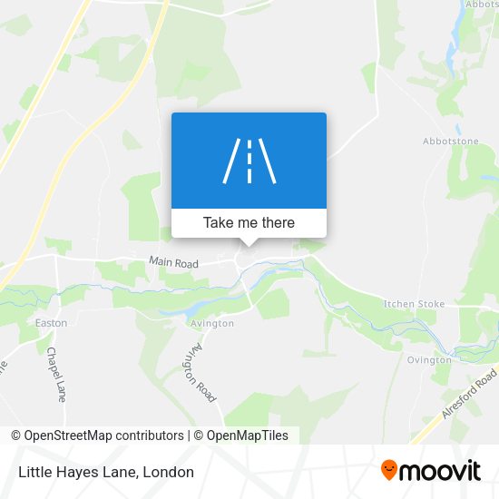 Little Hayes Lane map
