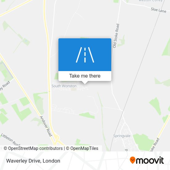 Waverley Drive map