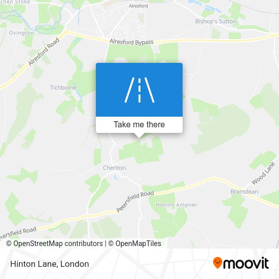 Hinton Lane map