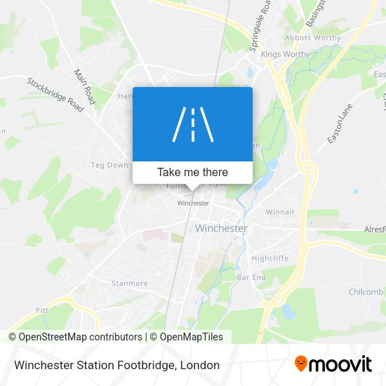 Winchester Station Footbridge map