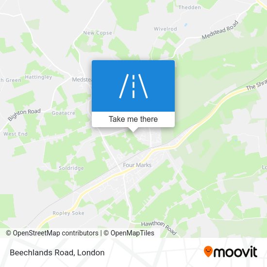 Beechlands Road map