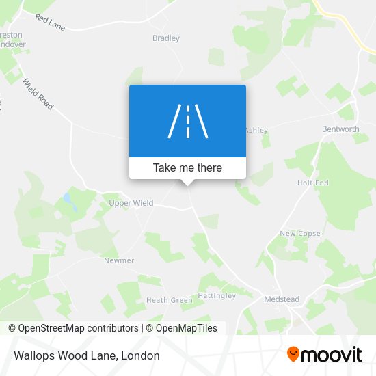 Wallops Wood Lane map