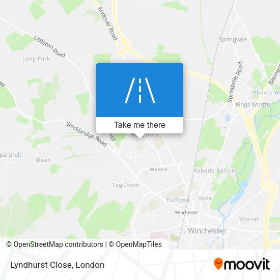 Lyndhurst Close map