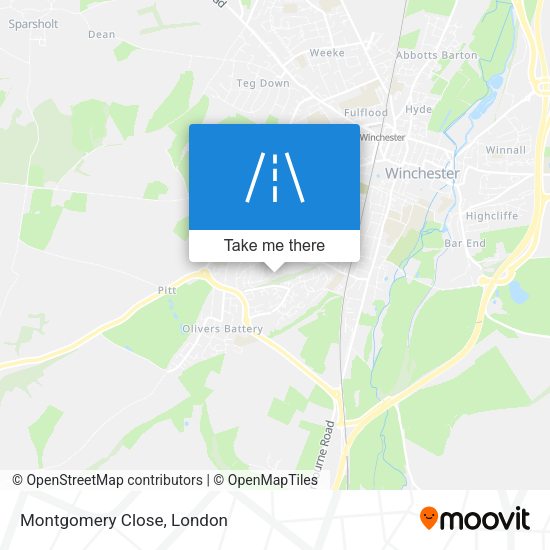 Montgomery Close map