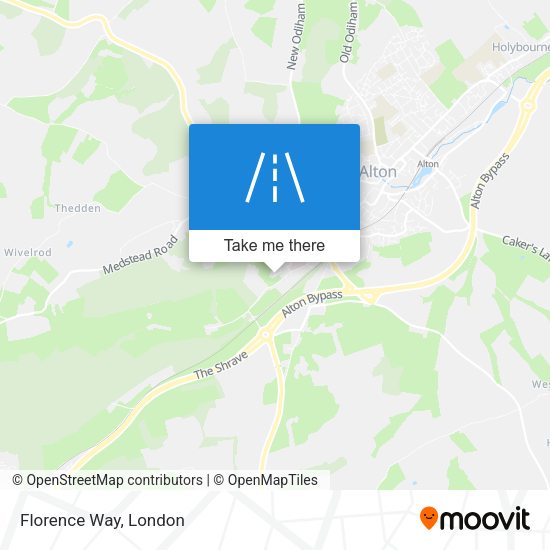 Florence Way map