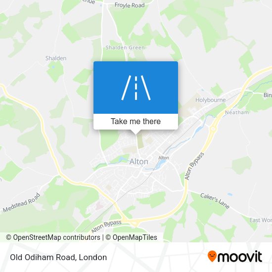Old Odiham Road map