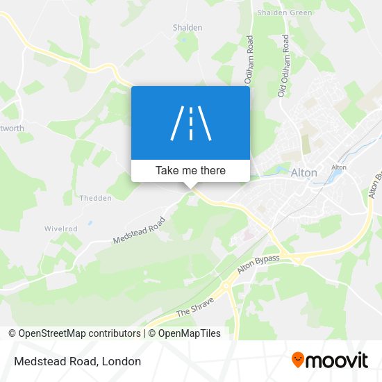 Medstead Road map