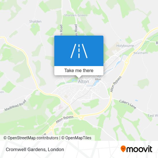 Cromwell Gardens map