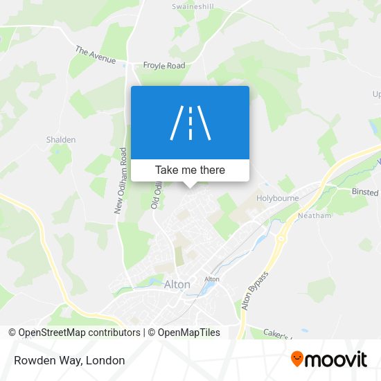 Rowden Way map
