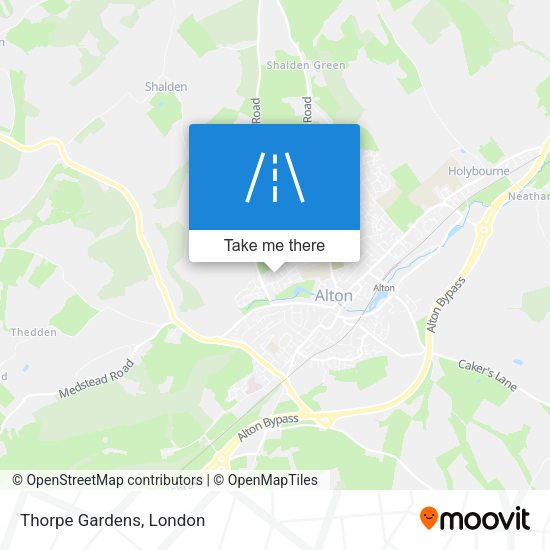 Thorpe Gardens map