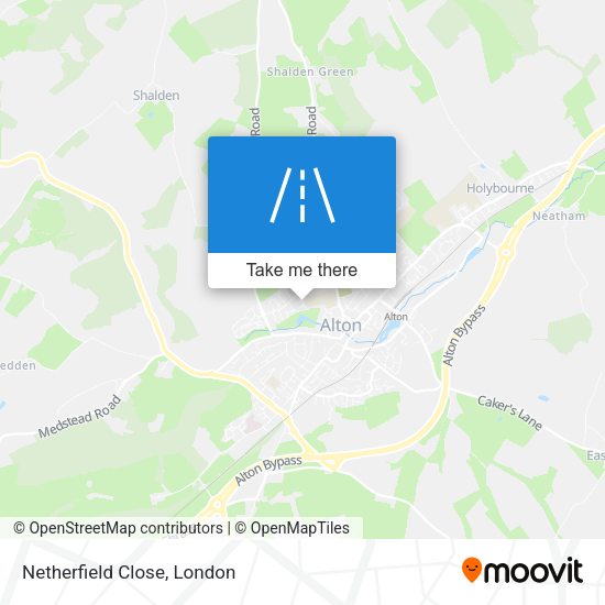 Netherfield Close map